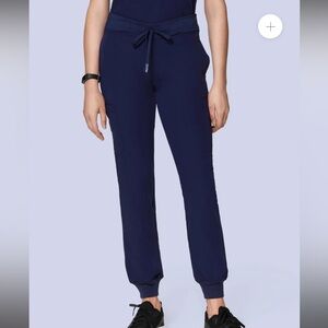 mandala navy 9 pocket jogger scrub pant